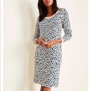 Ann Taylor Cheetah Print Sweater Dress